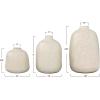 imageCreative CoOp Light Grey Terracotta Vases with Pitted Sand Finishes Set of 3 Sizes