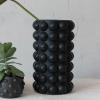 imageCreative CoOp Modern Stoneware Raised Dot Vase or Umbrella Holder Black