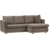 imageCreative CoOp Mushroom Grey Interchangeable Left or Right Facing Chaise Lounge ampamp Wood Trim Sofa Beige