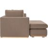 imageCreative CoOp Mushroom Grey Interchangeable Left or Right Facing Chaise Lounge ampamp Wood Trim Sofa Beige