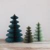 imageCreative CoOp Paper Folding Honeycomb Tree with Gold Glitter Green