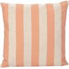 imageCreative CoOp Pink Cotton and Linen Striped Pillow Red and Natural Square