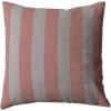 imageCreative CoOp Pink Cotton and Linen Striped Pillow Red and Natural Square