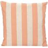 imageCreative CoOp Pink Cotton and Linen Striped Pillow Red and Natural Square