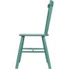 imageCreative CoOp Rubberwood Dining Chair with Slatted Back Green Set of 2