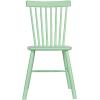 imageCreative CoOp Rubberwood Dining Chair with Slatted Back Mint Set of 2
