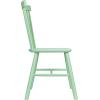 imageCreative CoOp Rubberwood Dining Chair with Slatted Back Mint Set of 2