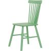 imageCreative CoOp Rubberwood Dining Chair with Slatted Back Mint Set of 2