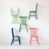 imageCreative CoOp Rubberwood Dining Chair with Slatted Back Mint Set of 2
