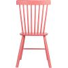 imageCreative CoOp Rubberwood Dining Chair with Slatted Back Pink Set of 2