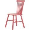 imageCreative CoOp Rubberwood Dining Chair with Slatted Back Pink Set of 2