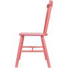 imageCreative CoOp Rubberwood Dining Chair with Slatted Back Pink Set of 2