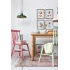 imageCreative CoOp Rubberwood Dining Chair with Slatted Back Pink Set of 2