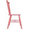 imageCreative CoOp Rubberwood Dining Chair with Slatted Back Pink Set of 2