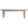 imageCreative CoOp Rubberwood and Oak Wood Veneer Bench with Turned Legs Natural