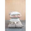 imageCreative CoOp Stonewashed Cotton Velvet Embroidery Chambray Back and Eyelash Fringe Pillow 20quot L x 20quot W x 2quot H Multicolor
