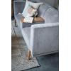 imageCreative CoOp Velvet Upholstered and Oak Wood Middle Console Storage Sofa Grey