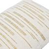 imageCreative CoOp Woven Cotton Slub Lumbar Gold Metallic Thread Embroidery Pillow 24quot L x 16quot W x 2quot H Cream