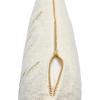 imageCreative CoOp Woven Cotton Slub Lumbar Gold Metallic Thread Embroidery Pillow 24quot L x 16quot W x 2quot H Cream