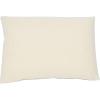 imageCreative CoOp Woven Cotton Slub Lumbar Gold Metallic Thread Embroidery Pillow 24quot L x 16quot W x 2quot H Cream