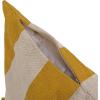 imageCreative CoOp Yellow Cotton and Linen Striped Pillow Green and Natural Square