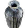 imageEmbossed Stoneware Vase with Reactive Glaze Finish Set of 3 Sizes DF3002
