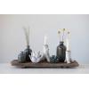 imageEmbossed Stoneware Vase with Reactive Glaze Finish Set of 3 Sizes DF3002