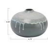 imageFarmhouse Stoneware 2Tone Vase Multicolor Reactive Glaze