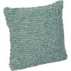 imageCreative CoOp Blue Woven Cotton Blend Boucl Pillow Cream Square