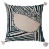 imageCreative CoOp Cotton Embroidered Tassels Pillow 18quot L x 18quot W x 2quot H Multicolor