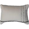 imageCreative CoOp Cotton Embroidery Cream and Grey Lumbar Pillow Ivory