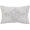 imageCreative CoOp Creative CoOp Cotton Lumbar Pillow with Embroidery and Gold Thread Multicolor