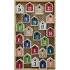imageCreative CoOp Fir Wood Advent Calendar with 24 House Shaped Drawers Multicolor