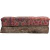 imageCreative CoOp Found Wood Trough Base and Vintage Fabric Kantha Tufted Upholstered Bench Multicolor
