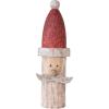 imageCreative CoOp HandCarved Mango Wood Santa Head in Red White and Natural