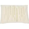 imageCreative CoOp Woven Cotton Slub Lumbar Gold Metallic Thread Embroidery Pillow 24quot L x 16quot W x 2quot H Cream