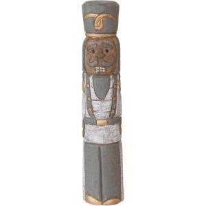 imageCreative CoOp 17quot H HandCarved Mango Wood Nutcracker Multicolor