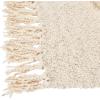 imageCreative CoOp Cotton Blend Boucl Fringe Cream Color Throw