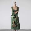 imageCreative CoOp Cotton Canvas Cross Back Pockets ampamp Rivets Green Apron Medium