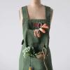 imageCreative CoOp Cotton Canvas Cross Back Pockets ampamp Rivets Green Apron Medium