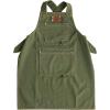 imageCreative CoOp Cotton Canvas Cross Back Pockets ampamp Rivets Green Apron Medium