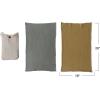 imageCreative CoOp Cotton Double Cloth Set of 2 in Bag Teal and Olive Green Tea Towels 28quot L x 18quot W x 0quot H Multicolor