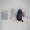 imageCreative CoOp Cotton Double Cloth Tea Towels Set of 2 in Bag Natural and CharcoalNatural  Charcoal