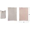 imageCreative CoOp Cotton Double Cloth Tea Towels Set of 2 in Bag Natural and CharcoalRose  Cement