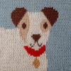 imageCreative CoOp Cotton Knit Baby Blanket with Dog Prints Multicolor