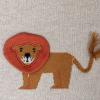 imageCreative CoOp Cotton Knit Baby Blanket with Lion Prints Multicolor