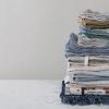 imageCreative CoOp Cotton Waffle Weave Dish Cloths with Loop Blue Olive and Cream Set of 3 in Bag Misc Textiles 11quot L x 11quot W x 0quot H Multicolor