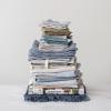 imageCreative CoOp Cotton Waffle Weave Dish Cloths with Loop Blue Olive and Cream Set of 3 in Bag Misc Textiles 11quot L x 11quot W x 0quot H Multicolor