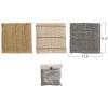 imageCreative CoOp Cotton Waffle Weave Dish Cloths with Loop Grey Mustard and Cream Set of 3 in Bag11L x 11W x 0H
