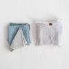 imageCreative CoOp Cotton Waffle Weave Dish Cloths with Loop Grey Mustard and Cream Set of 3 in Bag11L x 11W x 0H